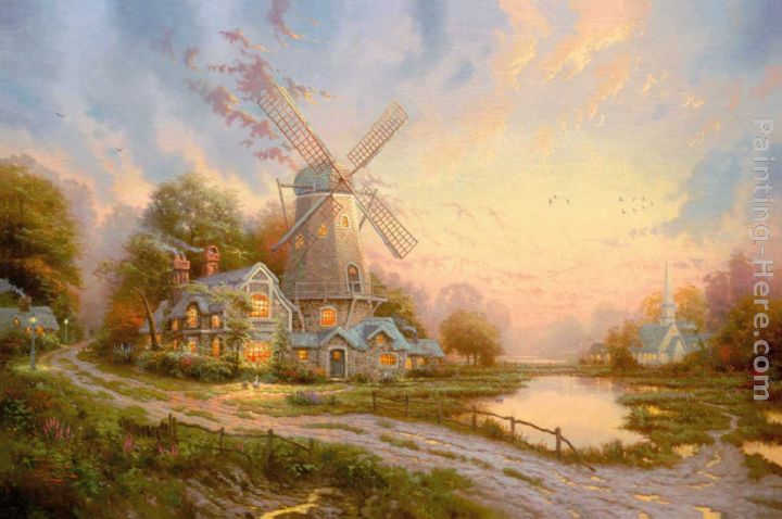 The Wind Of The Spirit painting - Thomas Kinkade The Wind Of The Spirit art painting